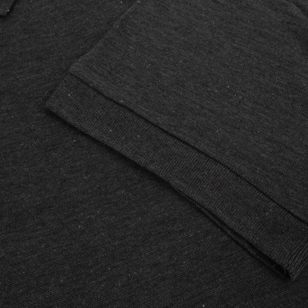 Bigwear.pk midnight charcoal cotton polo shirt with ribbed collar classic fit