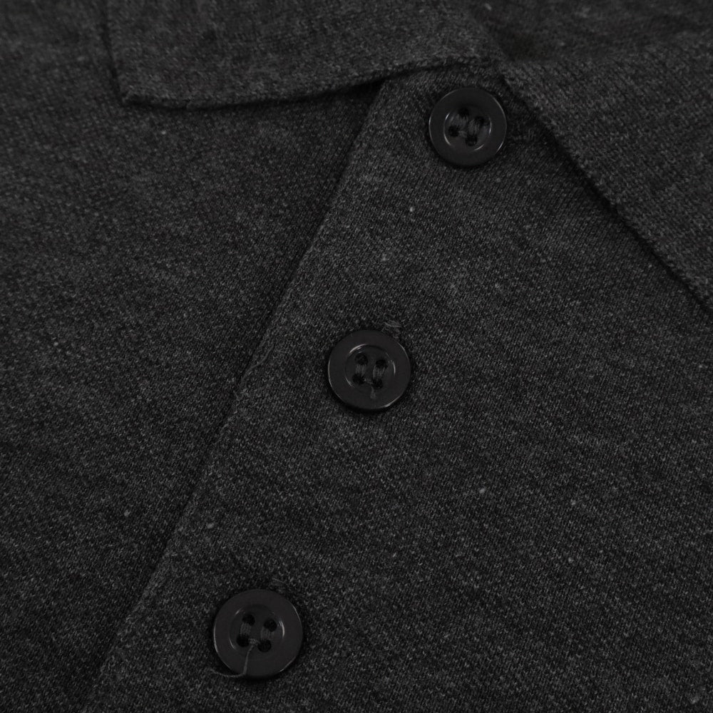 Bigwear.pk midnight charcoal cotton polo shirt with ribbed collar classic fit
