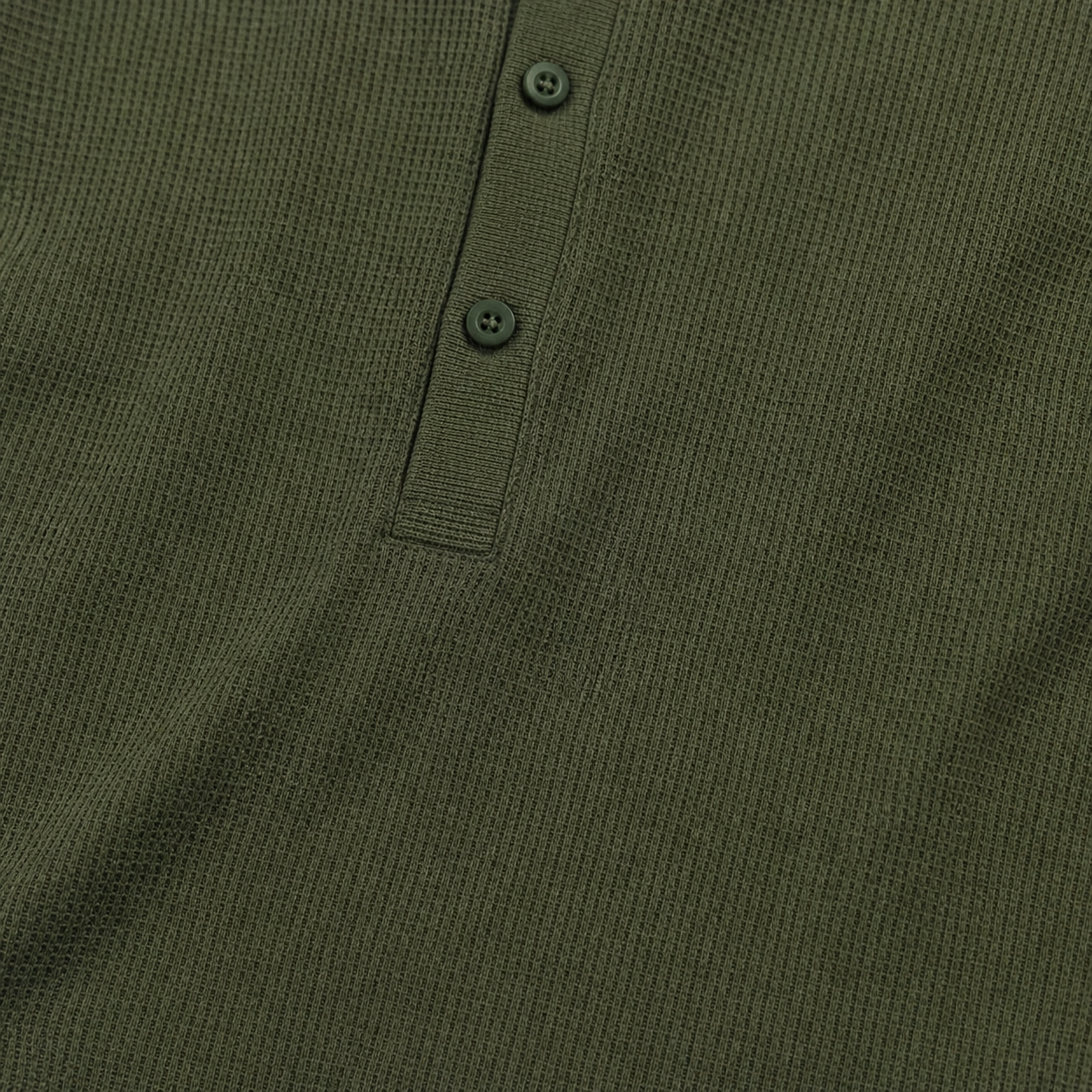 Olive green drop needle textured cotton polo shirt short sleeve